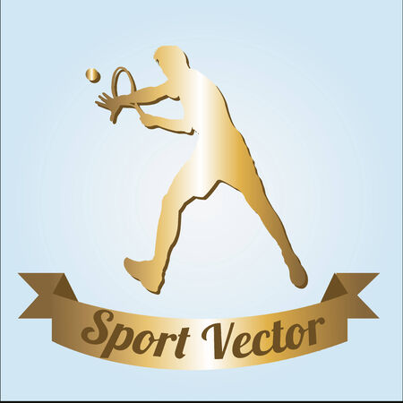 Sport design or medal illustration over color backgroundのイラスト素材