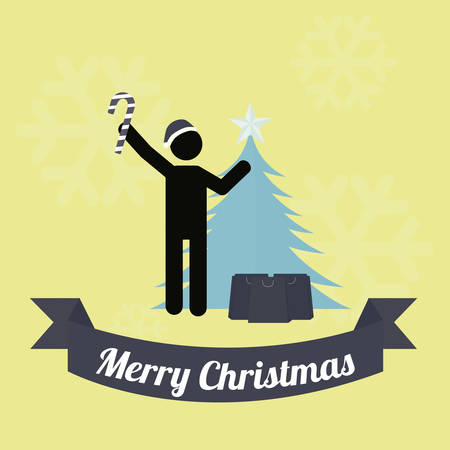 merry christmas over  color backgroundのイラスト素材