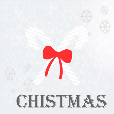 christmas illustration over  gray color backgroundのイラスト素材