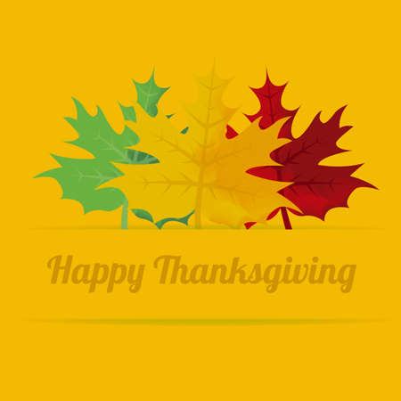 thanksgiving illustration over color backgroundのイラスト素材