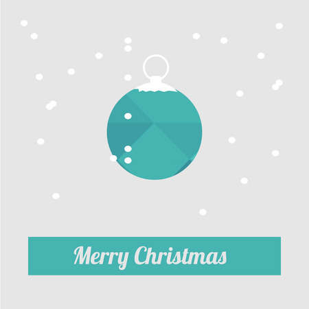 Christmas Illustration over color backgroundのイラスト素材