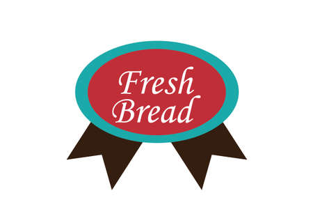 bakery illustration over stamp backgroundのイラスト素材