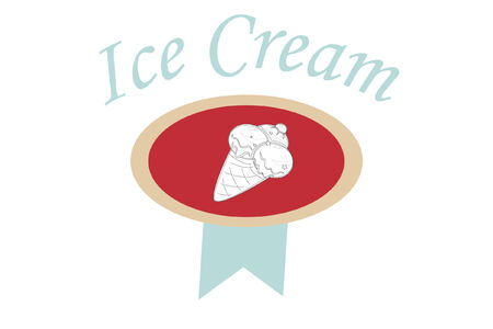 bakery illustration over stamp backgroundのイラスト素材