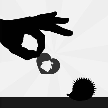 protect your pet over color backgroundのイラスト素材