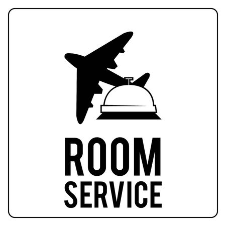 room service illustration over color backgroundのイラスト素材