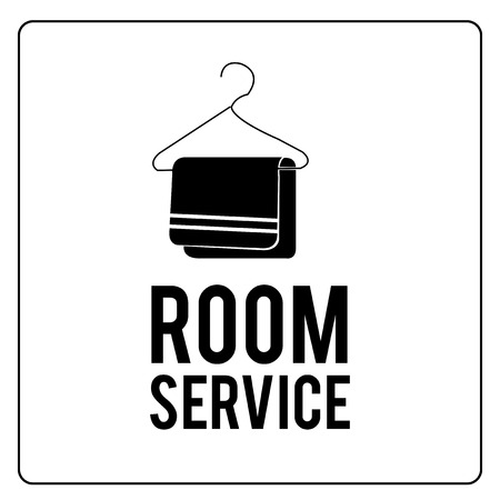 room service illustration over color backgroundのイラスト素材