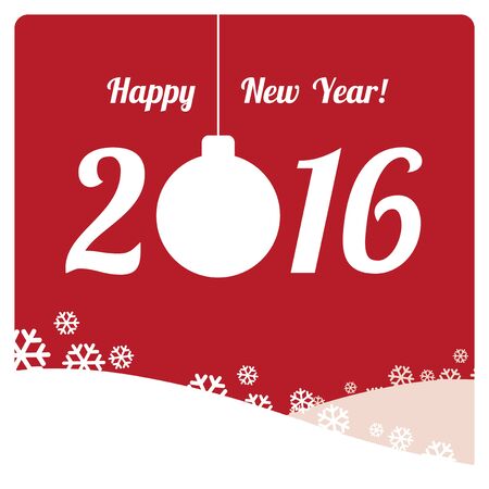 Happy New year illustration over color backgroundのイラスト素材