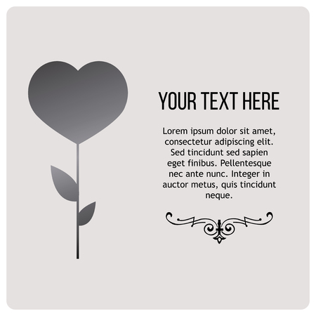 Condolences illustration over gray color backgroundのイラスト素材