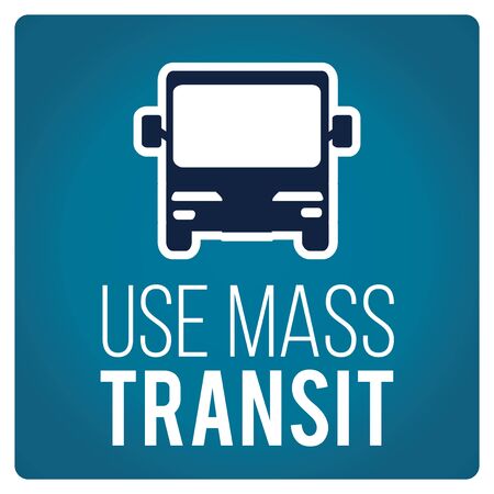 use mas transit illustration over blue colorのイラスト素材