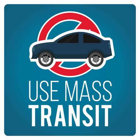 use mas transit illustration over blue colorのイラスト素材