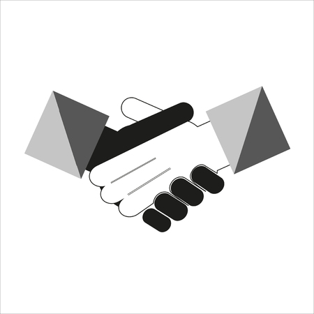 hand gestures in color backdropのイラスト素材