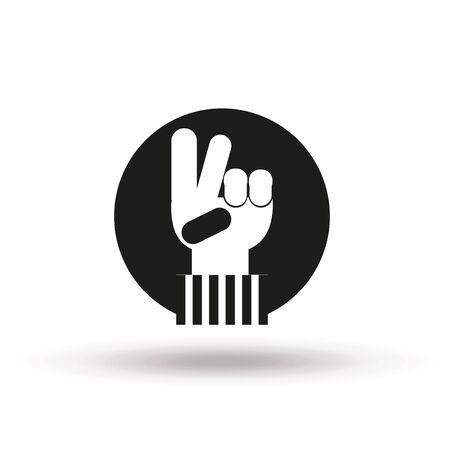 hand gestures in color backdropのイラスト素材