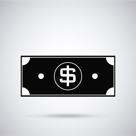 Online Shopping Design, vector in black and gray color backdropのイラスト素材