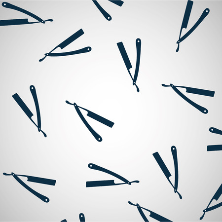 razors texture illustration over gray color backdropのイラスト素材