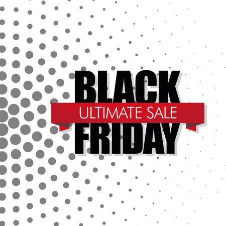 black friday text in white and black color over points texture backdropのイラスト素材