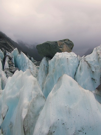 Franz Joseph Glacier in New Zealandの写真素材