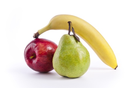 Apple, Pear and Banana の写真素材