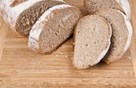 Slices of healthy bread の写真素材