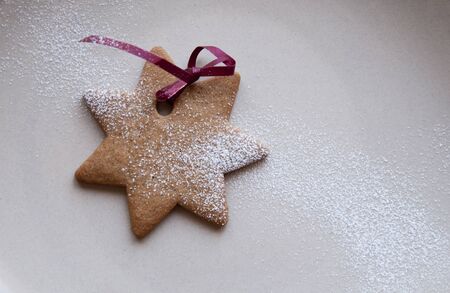Star shaped cookie の写真素材