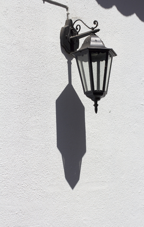 Streetlight and shadowの写真素材
