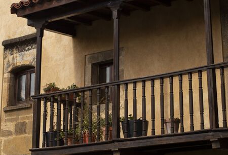 Wooden balconyの写真素材