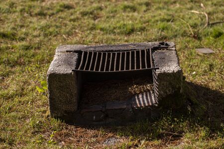Grill in a park