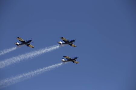 Aerobatics in an air show