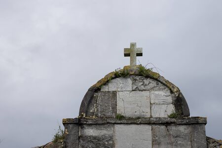 Cross on cemetery