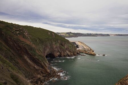 Seascape with big cliff, Cape Torresの写真素材