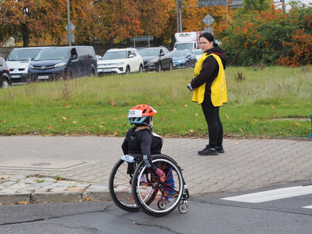 21. Poznan Marathon, Arciszewskiego Street, Poznan, Poland, 16th of October 10.16.2022のeditorial素材