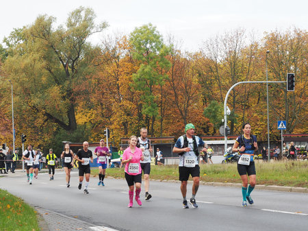 21. Poznan Marathon, Arciszewskiego Street, Poznan, Poland, 16th of October 10.16.2022のeditorial素材