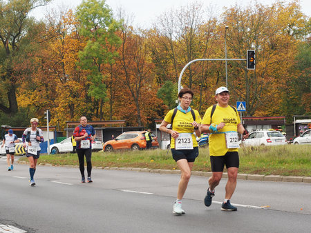 21. Poznan Marathon, Arciszewskiego Street, Poznan, Poland, 16th of October 10.16.2022のeditorial素材