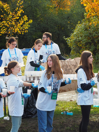 21. Poznan Marathon, Arciszewskiego Street, Poznan, Poland, 16th of October 10.16.2022のeditorial素材