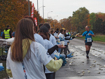 21. Poznan Marathon, Arciszewskiego Street, Poznan, Poland, 16th of October 10.16.2022のeditorial素材
