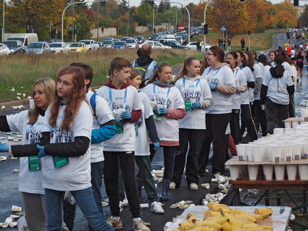 21. Poznan Marathon, Arciszewskiego Street, Poznan, Poland, 16th of October 10.16.2022のeditorial素材