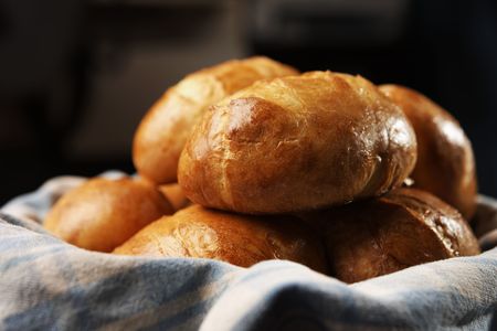 fresh bread ready to eatの写真素材