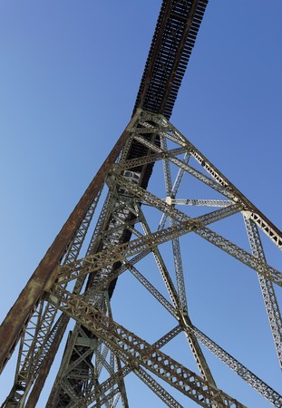 old bridge for a train