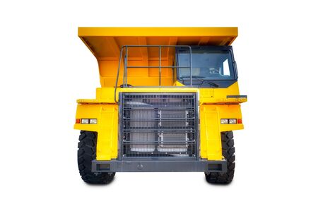 Large haul truck isolated on a white background.の写真素材