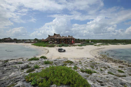Cove at Tulum Mexicoの写真素材