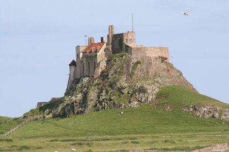 Holy Island - (Lindisfarne) Englandの写真素材