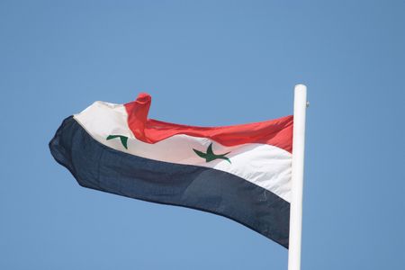 Syrian flagの写真素材