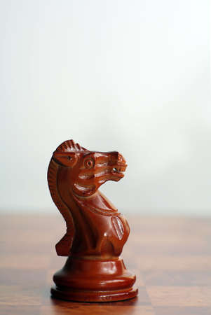 One of a set of images of wooden chess pieces, all shot with the same lighting, DoF, scale and perspective. Each of the white and black pieces is represented in the set. の写真素材