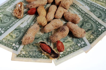 peanuts on the money