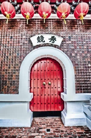 red chinese doorのeditorial素材