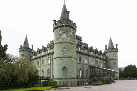 Inveraray Castle 28th August 2015. Inveraray, Argyle, Scotland. Home of the Duke and Duchess of Argyle.のeditorial素材