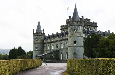 Inveraray Castle 28th August 2015. Inveraray, Argyle, Scotland. Home of the Duke and Duchess of Argyle.のeditorial素材