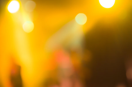 Abstract circular bokeh background of concert light and stage blurred.の写真素材
