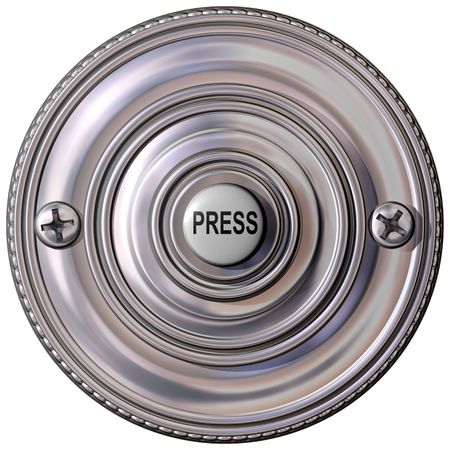 Isolated illustration of a fancy Victorian doorbell