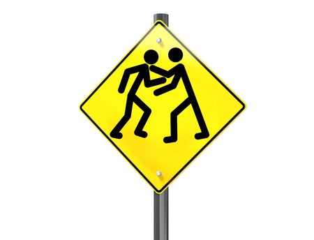 Illustration of a road traffic sign signaling road rageの写真素材