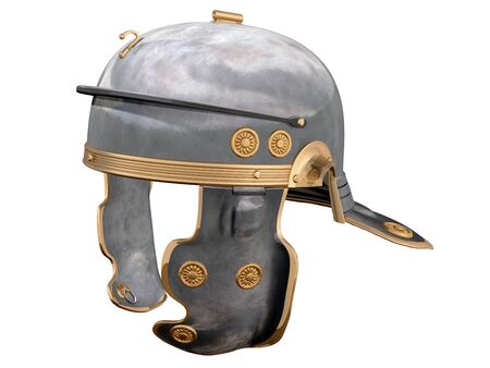 Isolated illustration of a First Century Roman Helmetの写真素材